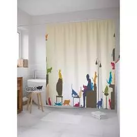 Шторка-занавеска для ванной JOYARTY