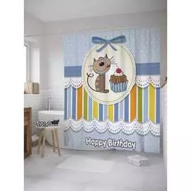 Шторка-занавеска для ванной JOYARTY