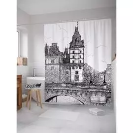 Шторка-занавеска для ванной JOYARTY