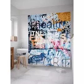 Шторка-занавеска для ванной JOYARTY