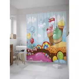 Шторка-занавеска для ванной JOYARTY