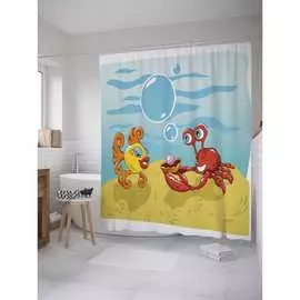 Шторка-занавеска для ванной JOYARTY