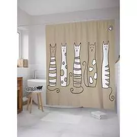 Шторка-занавеска для ванной JOYARTY