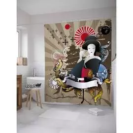 Шторка-занавеска для ванной JOYARTY