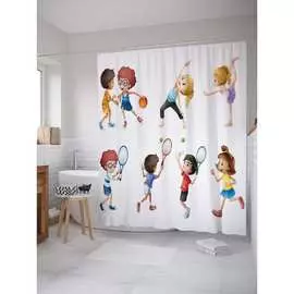 Шторка-занавеска для ванной JOYARTY