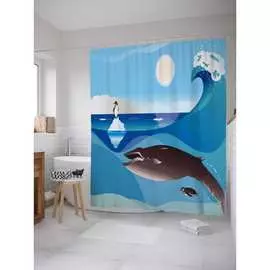 Шторка-занавеска для ванной JOYARTY