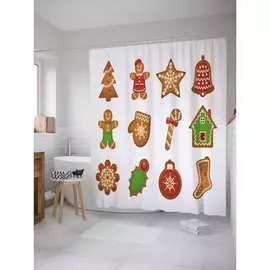 Шторка-занавеска для ванной JOYARTY