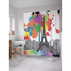 Шторка-занавеска для ванной JOYARTY