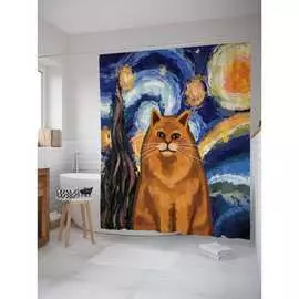 Шторка-занавеска для ванной JOYARTY