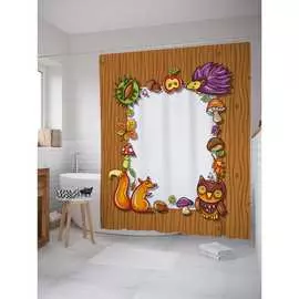 Шторка-занавеска для ванной JOYARTY