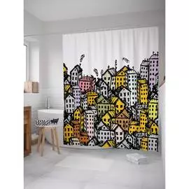 Шторка-занавеска для ванной JOYARTY