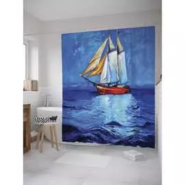 Шторка-занавеска для ванной JOYARTY