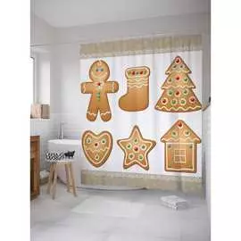 Шторка-занавеска для ванной JOYARTY