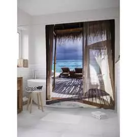 Шторка-занавеска для ванной JOYARTY