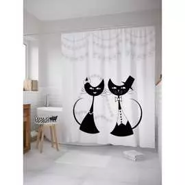 Шторка-занавеска для ванной JOYARTY