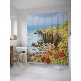 Шторка-занавеска для ванной JOYARTY