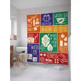 Шторка-занавеска для ванной JOYARTY