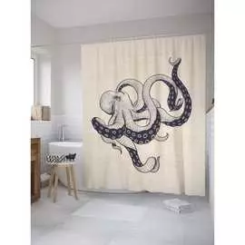 Шторка-занавеска для ванной JOYARTY