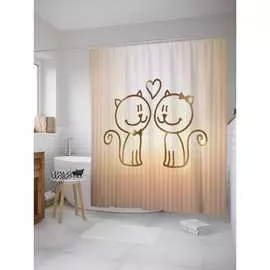 Шторка-занавеска для ванной JOYARTY