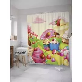 Шторка-занавеска для ванной JOYARTY