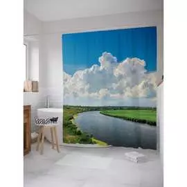 Шторка-занавеска для ванной JOYARTY