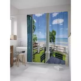 Шторка-занавеска для ванной JOYARTY