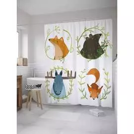 Шторка-занавеска для ванной JOYARTY