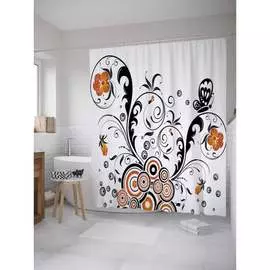 Шторка-занавеска для ванной JOYARTY