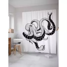 Шторка-занавеска для ванной JOYARTY