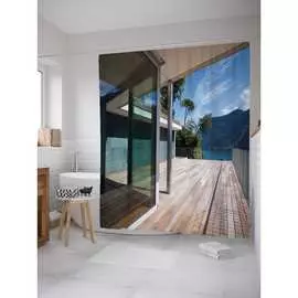 Шторка-занавеска для ванной JOYARTY