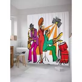 Шторка-занавеска для ванной JOYARTY