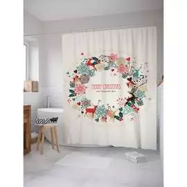 Шторка-занавеска для ванной JOYARTY