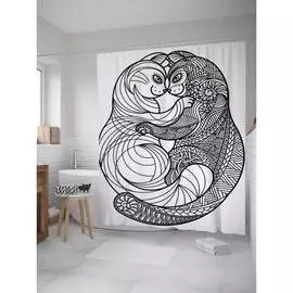 Шторка-занавеска для ванной JOYARTY