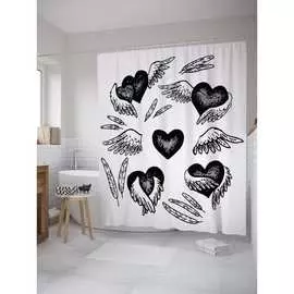 Шторка-занавеска для ванной JOYARTY