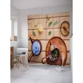 Шторка-занавеска для ванной JOYARTY