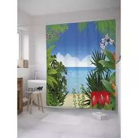 Шторка-занавеска для ванной JOYARTY