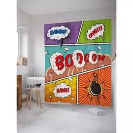 Шторка-занавеска для ванной JOYARTY