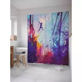 Шторка-занавеска для ванной JOYARTY