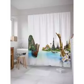 Шторка-занавеска для ванной JOYARTY