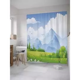 Шторка-занавеска для ванной JOYARTY