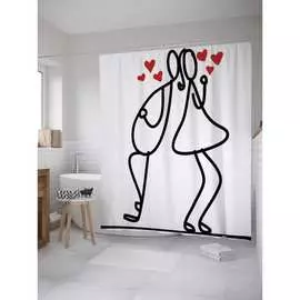 Шторка-занавеска для ванной JOYARTY