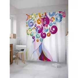 Шторка-занавеска для ванной JOYARTY