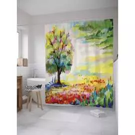 Шторка-занавеска для ванной JOYARTY