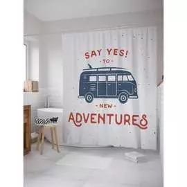 Шторка-занавеска для ванной JOYARTY