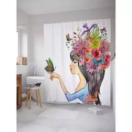 Шторка-занавеска для ванной JOYARTY