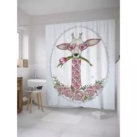 Шторка-занавеска для ванной JOYARTY