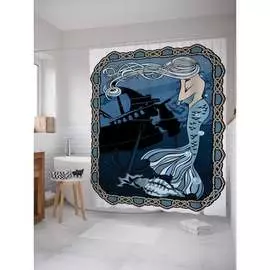 Шторка-занавеска для ванной JOYARTY