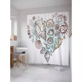 Шторка-занавеска для ванной JOYARTY