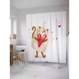 Шторка-занавеска для ванной JOYARTY