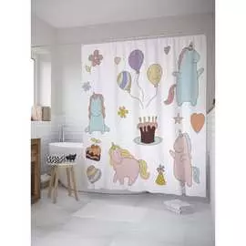 Шторка-занавеска для ванной JOYARTY